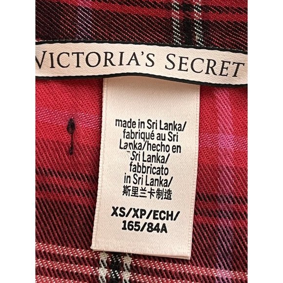 NWOT VICTORIAS SECRET‎ DREAMER  PRETTY RED PLAID   NIGHT SHIRT NIGHTGOWN XS - Picture 5 of 7